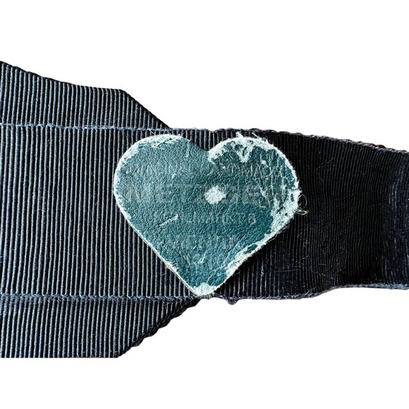 Unique Vintage Belt- West Germany Gutos Belt  Black and Gold with Metallic Cat - Picture 10 of 12